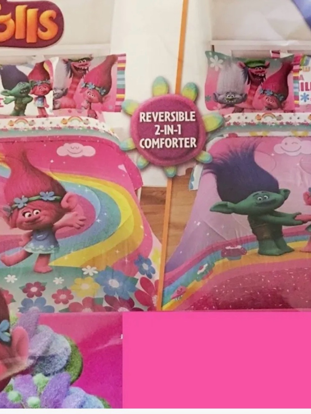 Dreamworks Trolls twin bedding set